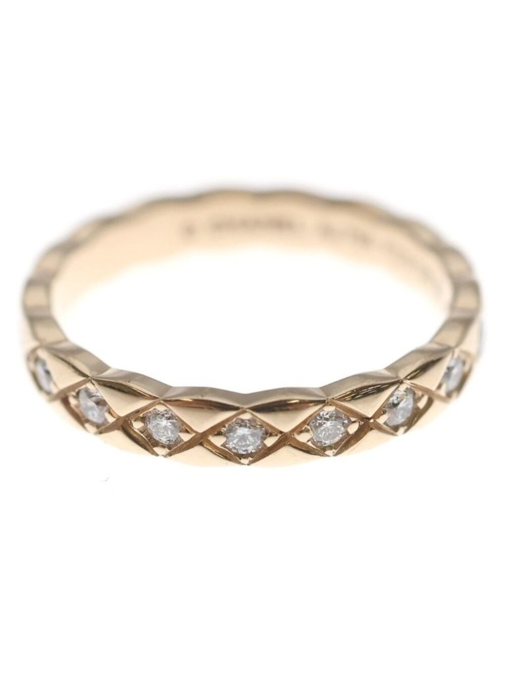 Chanel Coco Crush Diamond Ring Pink Gold 52